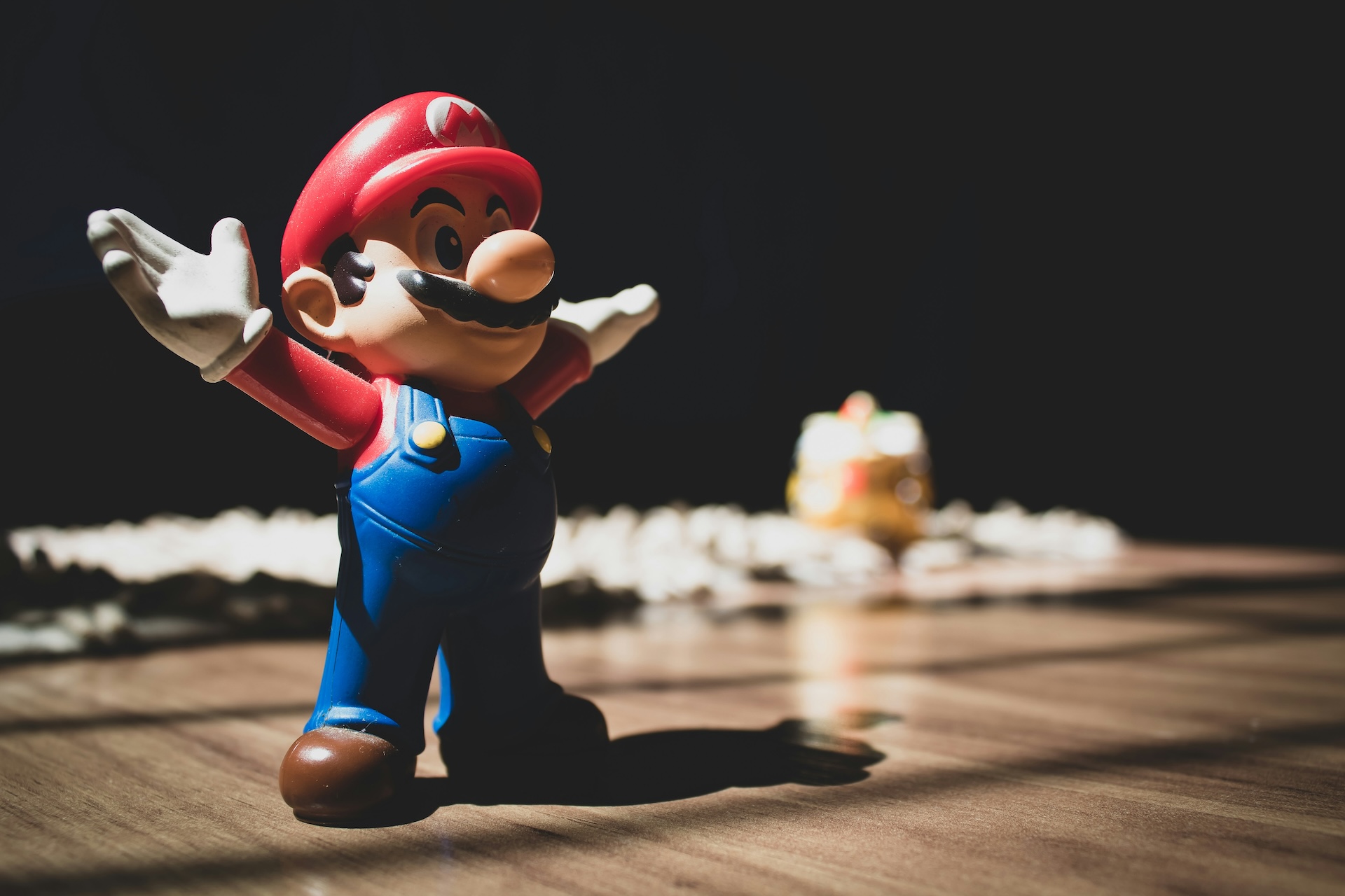 Spielfigur Mario als Repräsentation für Spielen